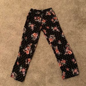 Joe B. Small. Black with Floral Print
